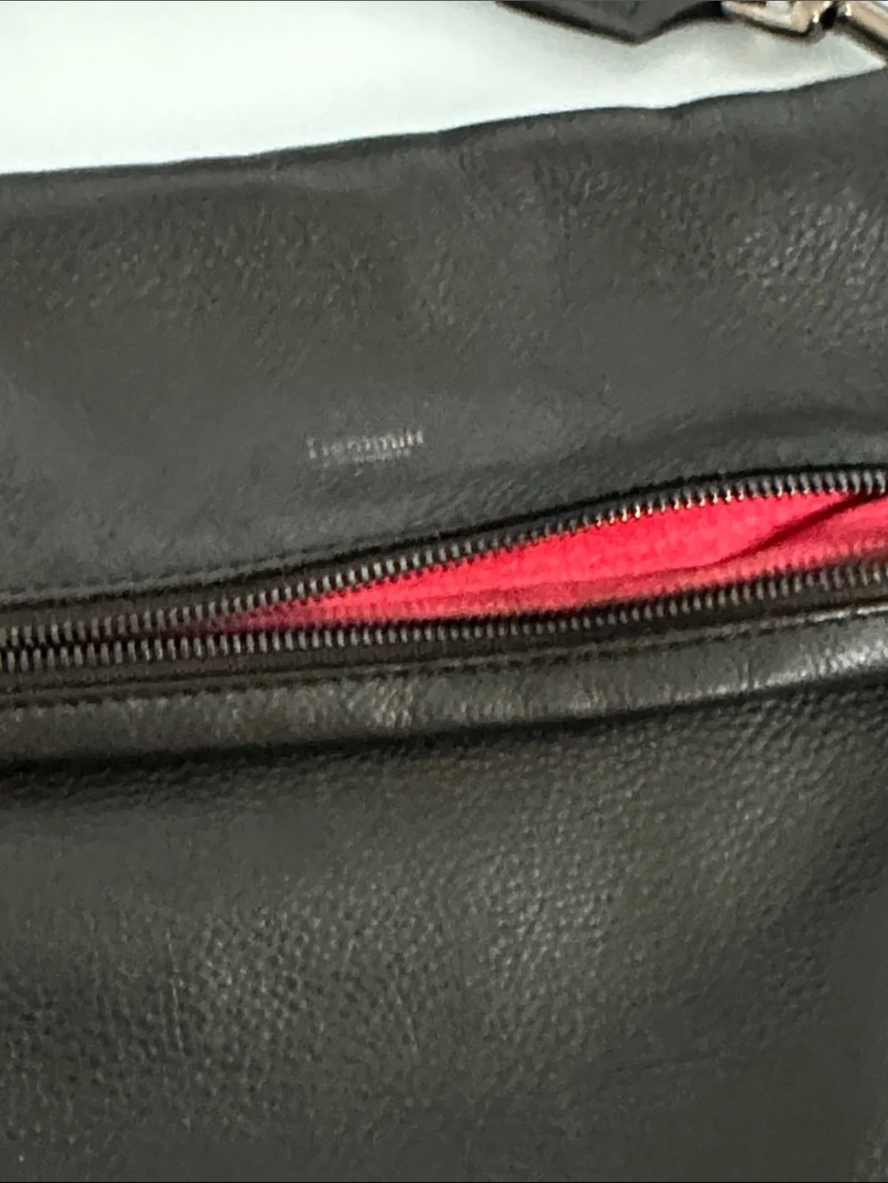 HAMMITT VIP MEDIUM Leather Black Gunmetal Crossbody Clutch